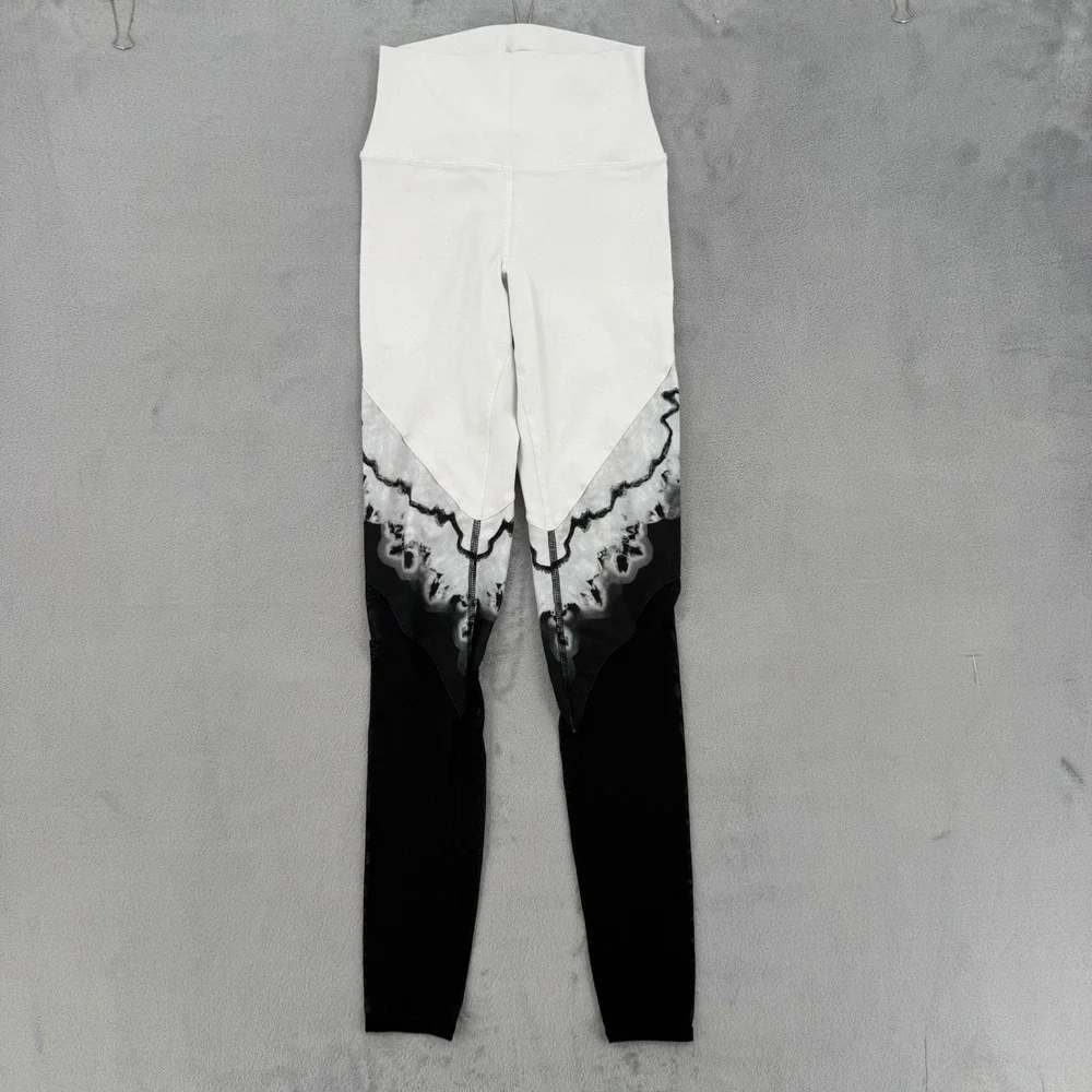 Alo‎ Yoga High Waist Colorblock Marble Graphic Leggings Women's Size XS